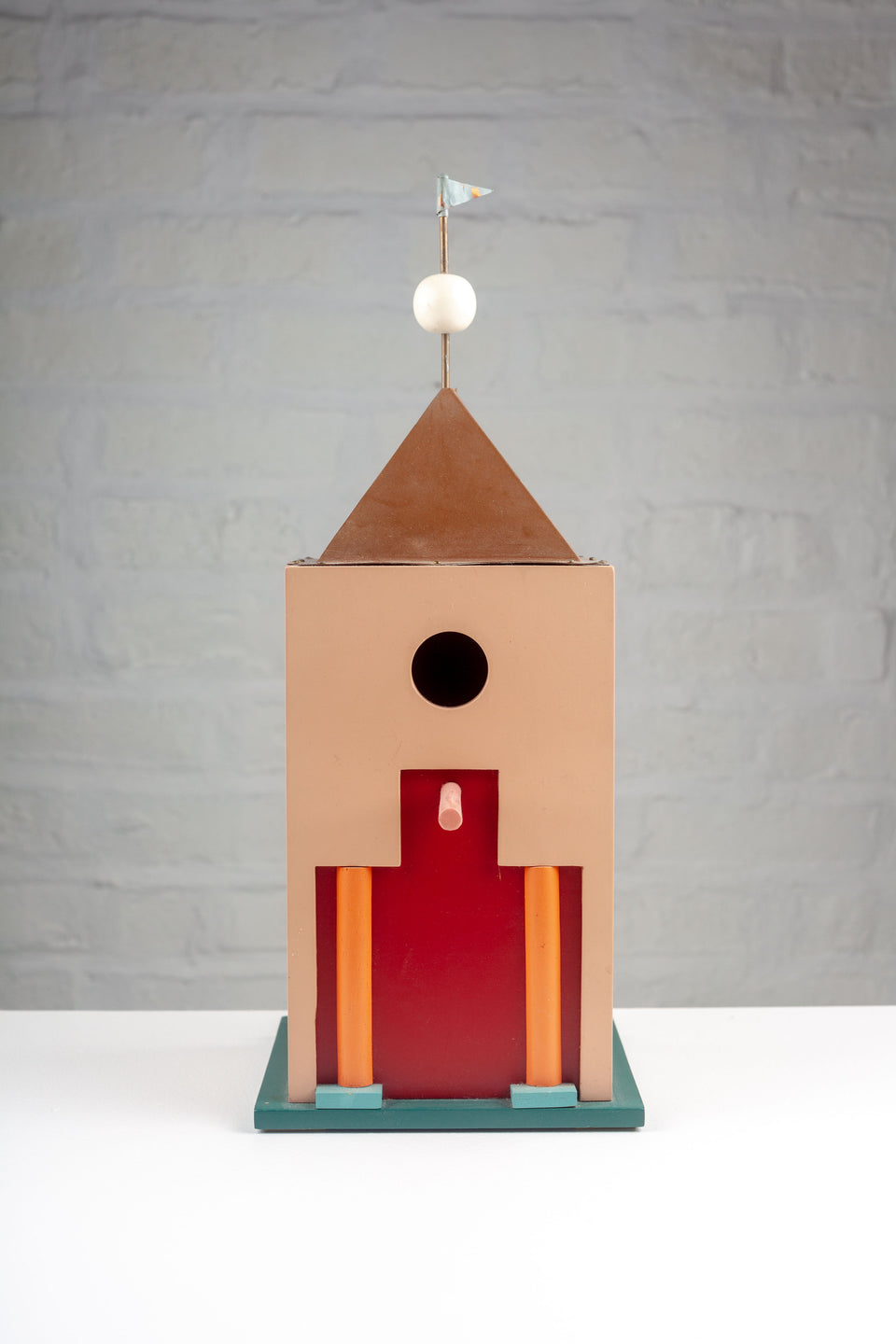 Post-modern Birdhouse in the style of Aldo Rossi, 1980s Milano Series