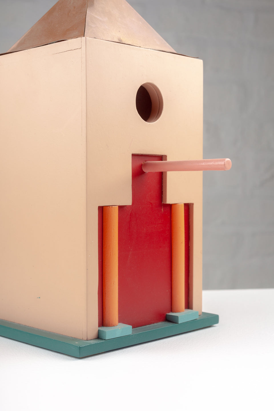 Post-modern Birdhouse in the style of Aldo Rossi, 1980s Milano Series