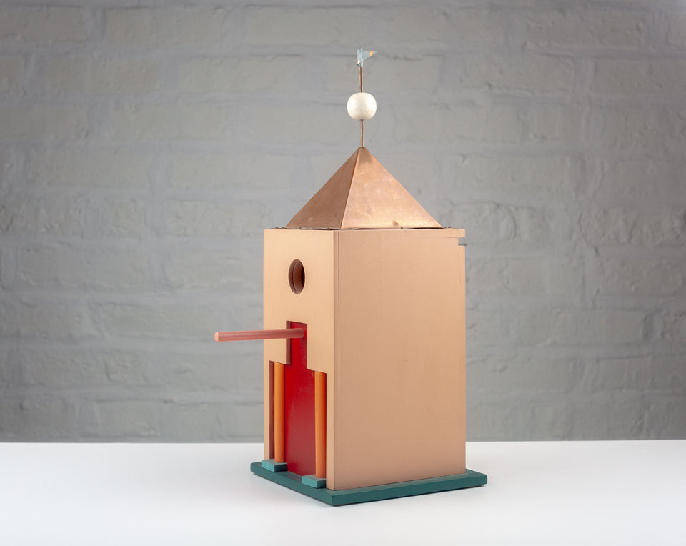 Post-modern Birdhouse in the style of Aldo Rossi, 1980s Milano Series