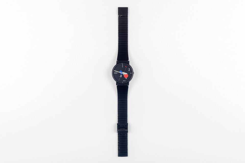Rare Memphis Postmodern Wristwatch by Nicolai Canetti for ArTime Collection, 1986 Swiss made