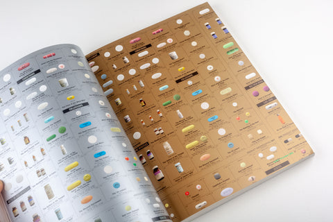 Damien Hirst Pharmacy Catalog (with stickers and results list), Sotheby's 2004