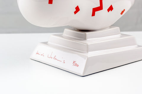 Post-modern Cloud Clock by Heide Warlamis, Vienna Collection Porcelain, Numbered