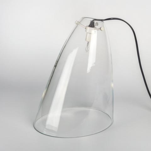 MURANO Glass Lamp by Angelo MANGIAROTTI for POLLUX SKIPPER, Italy, 1985