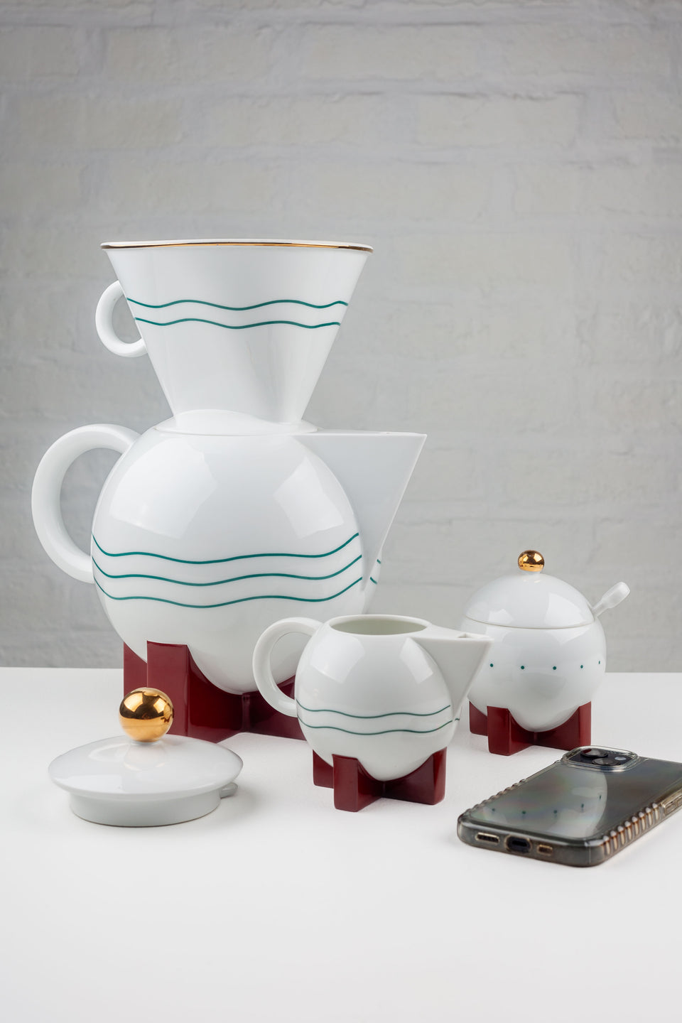 Big Dripper Coffee Set by Michael Graves for Swid Powell, 1987 USA