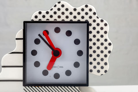 Memphis Clock by Nathalie du Pasquier and George Sowden for Neos Lorenz Italy