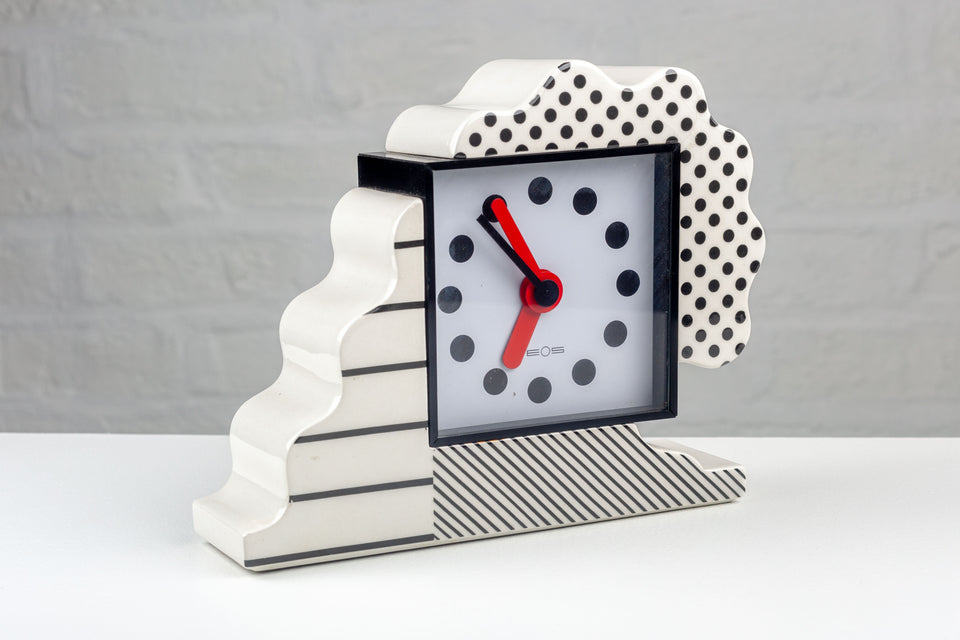 Memphis Clock by Nathalie du Pasquier and George Sowden for Neos Lorenz Italy