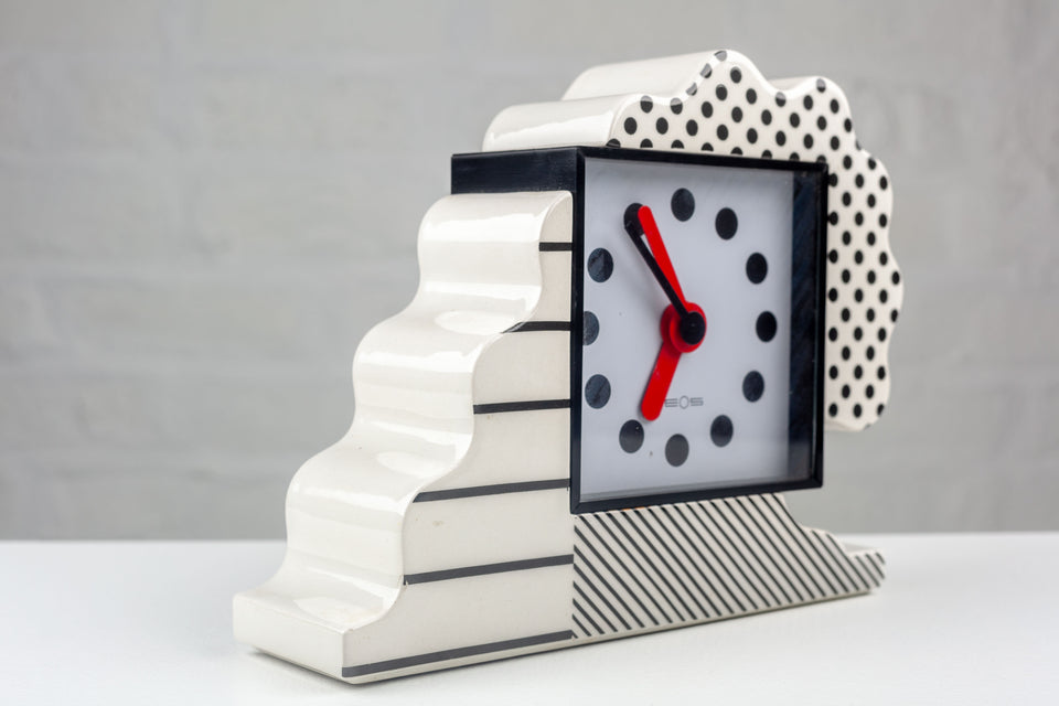 Memphis Clock by Nathalie du Pasquier and George Sowden for Neos Lorenz Italy