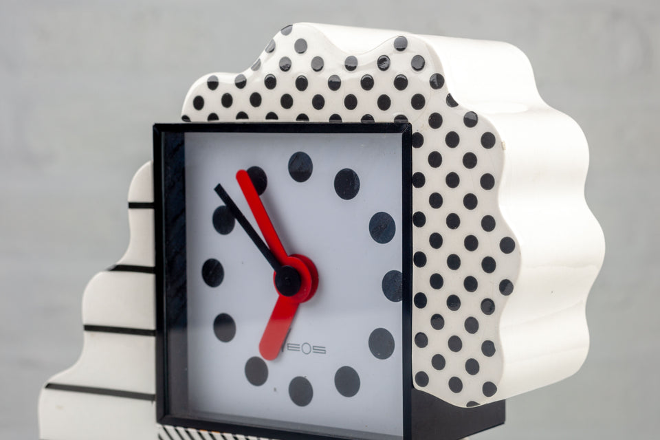 Memphis Clock by Nathalie du Pasquier and George Sowden for Neos Lorenz Italy