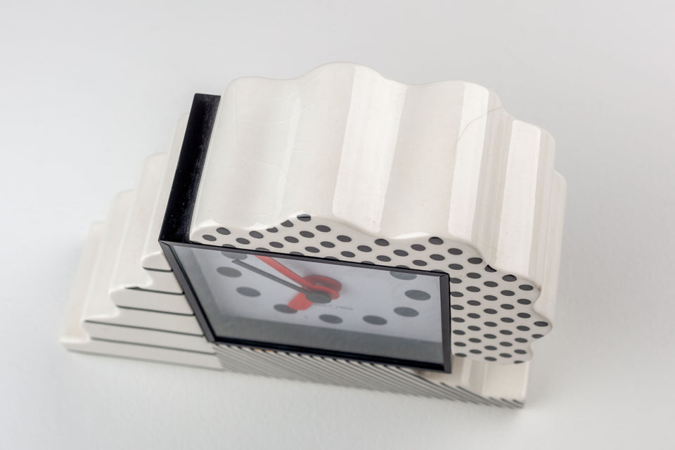 Memphis Clock by Nathalie du Pasquier and George Sowden for Neos Lorenz Italy