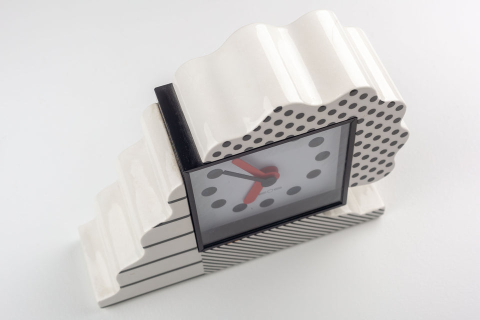 Memphis Clock by Nathalie du Pasquier and George Sowden for Neos Lorenz Italy