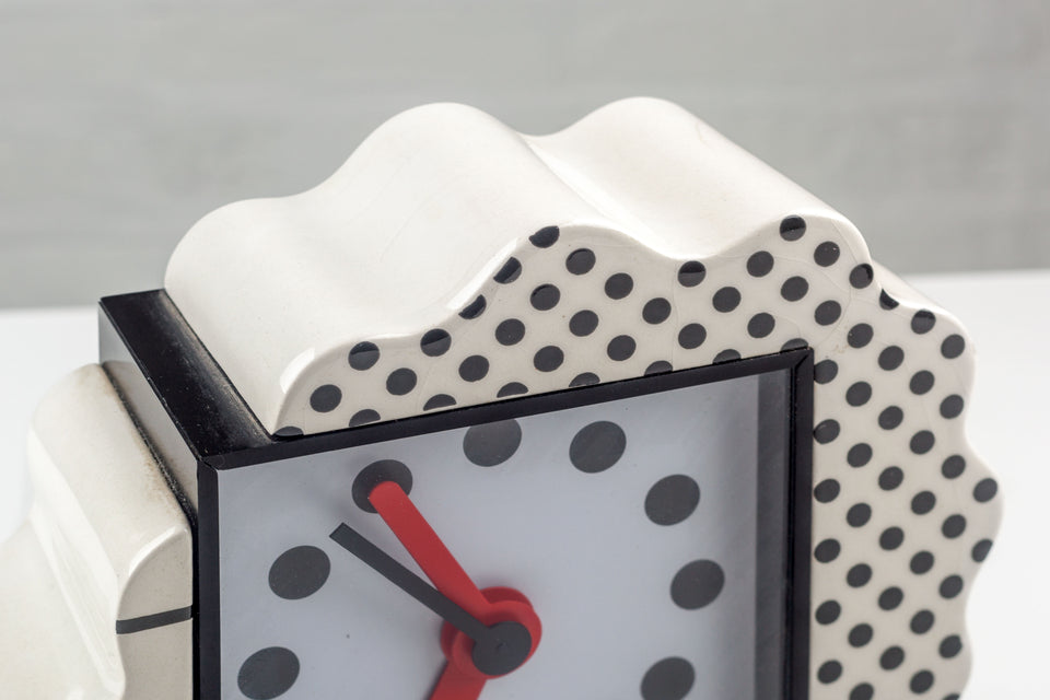 Memphis Clock by Nathalie du Pasquier and George Sowden for Neos Lorenz Italy