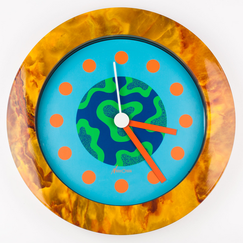 Wall Clock GEORGE SOWDEN & NATHALIE DU PASQUIER for NEOS by LORENZ, Italy, 1980s