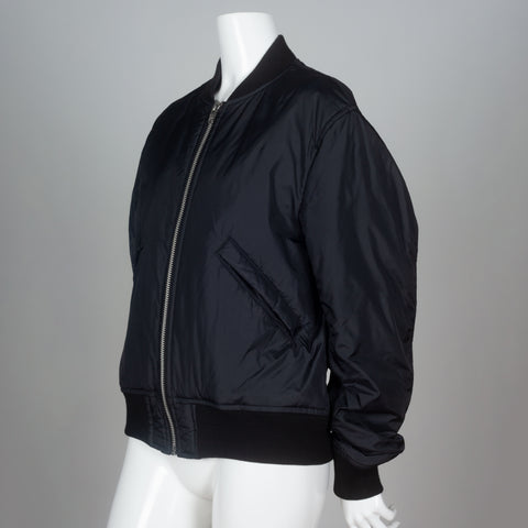Black Comme des Garçons 2013 nylon bomber jacket from Japan.