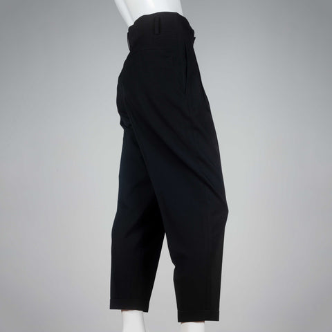 Comme des Garçons 1995 high-waist black cotton trousers from Japan.