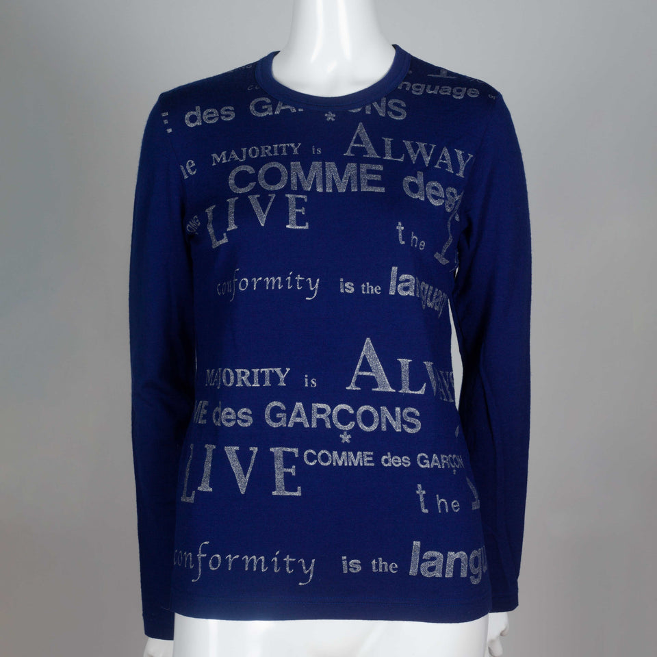 Comme des Garçons 2003 long sleeve wool shirt from Japan. 