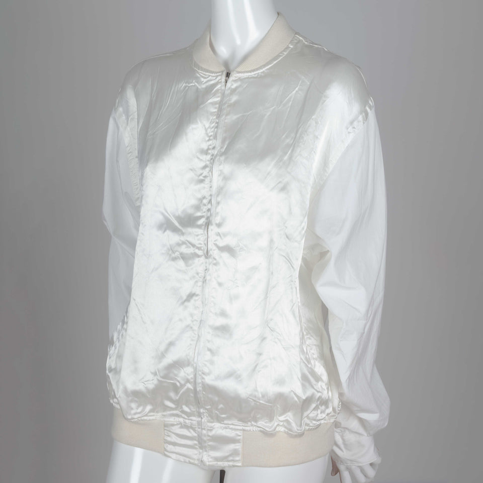 Comme des Garçons off-white bomber style shirt from Japan. 