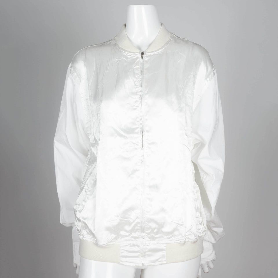 Comme des Garçons off-white bomber style shirt from Japan. 