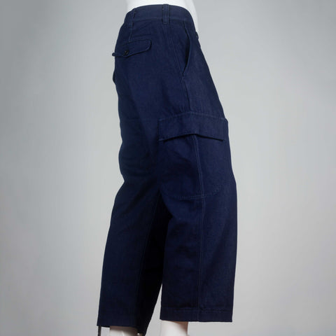 Junya Watanabe Comme des Garçons Man 2016, cargo pants from Japan in deep indigo denim.