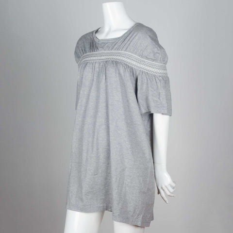 Junya Watanabe x Comme des Garçons 2010 grey tunic dress from Japan embellished with embroidery. 