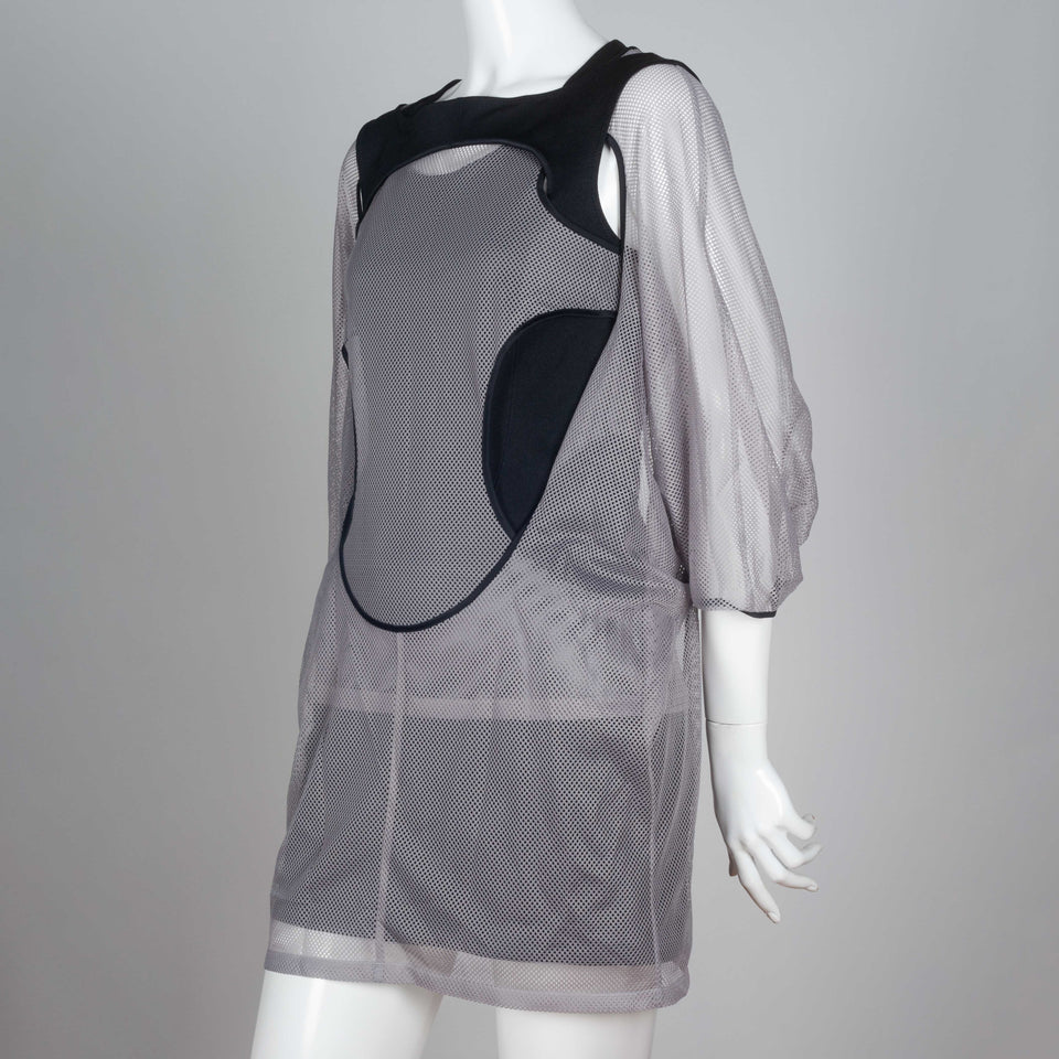 Junya Watanabe x Comme des Garçons 2012 grey and black long sleeve dress from Japan.