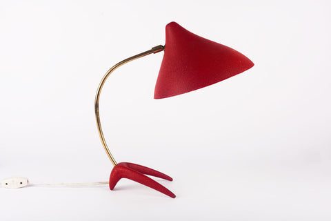 Biomorphic mid-century Dutch table lamp designed by Louis Kalff in the 1950s.