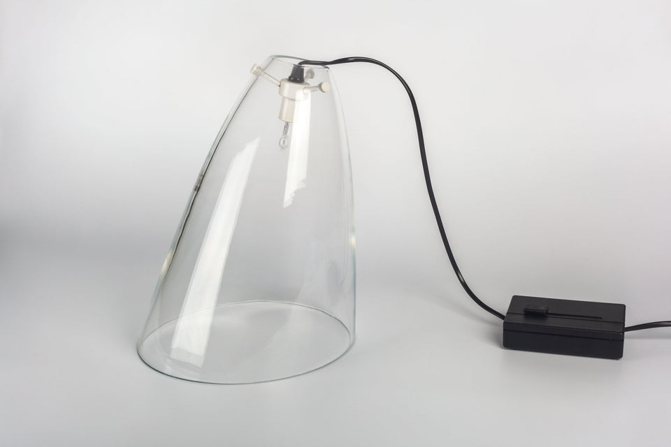 MURANO Glass Lamp by Angelo MANGIAROTTI for POLLUX SKIPPER, Italy, 1985
