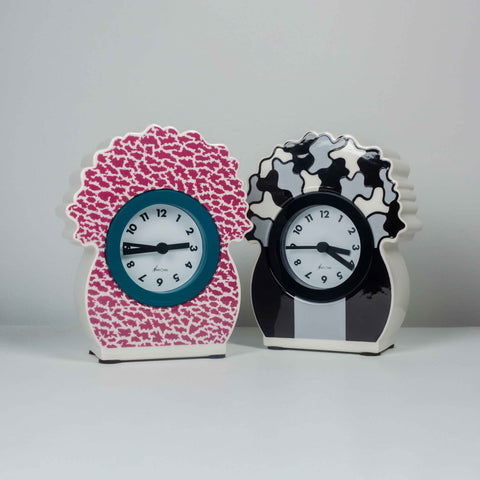 Pink Desk Clock by GEORGE SOWDEN for NEOS, Italy, 1980S