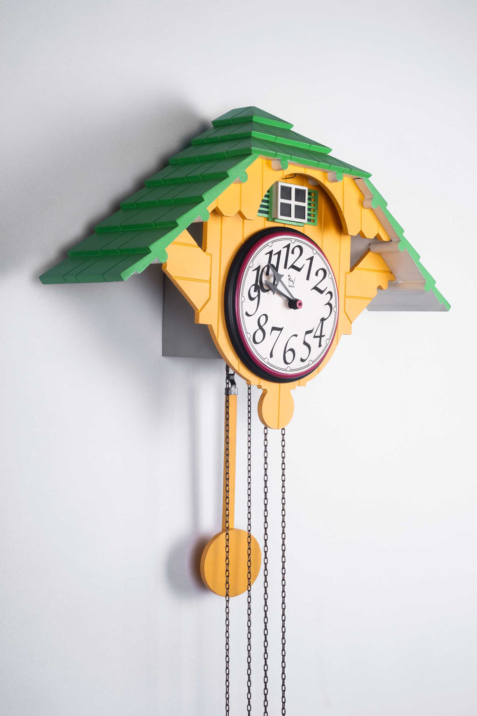 'Cuckoo' mechanical clock by Robert Venturi for Alessi (Italy), 1988
