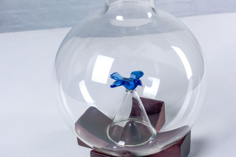 Michael Graves Wine Decanter in handblown glass with blue bird aerator