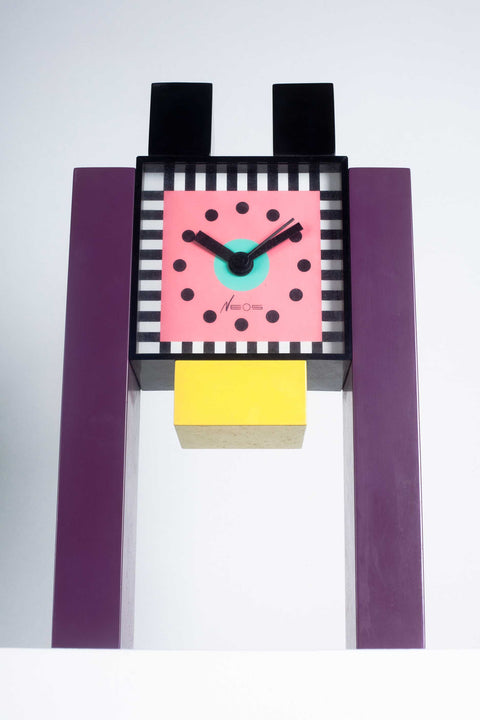 Desk Clock by Nathalie du Pasquier & George Sowden for Neos Lorenz, 1988 Italy