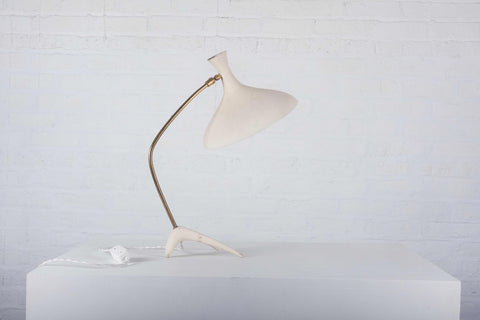 Table Lamp by Cosack Leuchten, White, Germany, 1950s