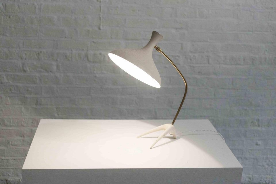 Table Lamp by Cosack Leuchten, White, Germany, 1950s