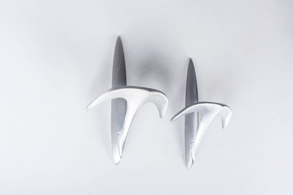 Coat hooks by Edison Barone for Pallucco (8 available), Italy 1991