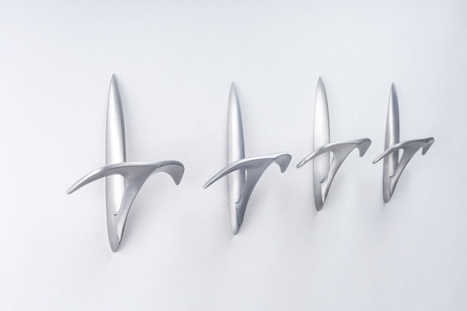 Coat hooks by Edison Barone for Pallucco (8 available), Italy 1991