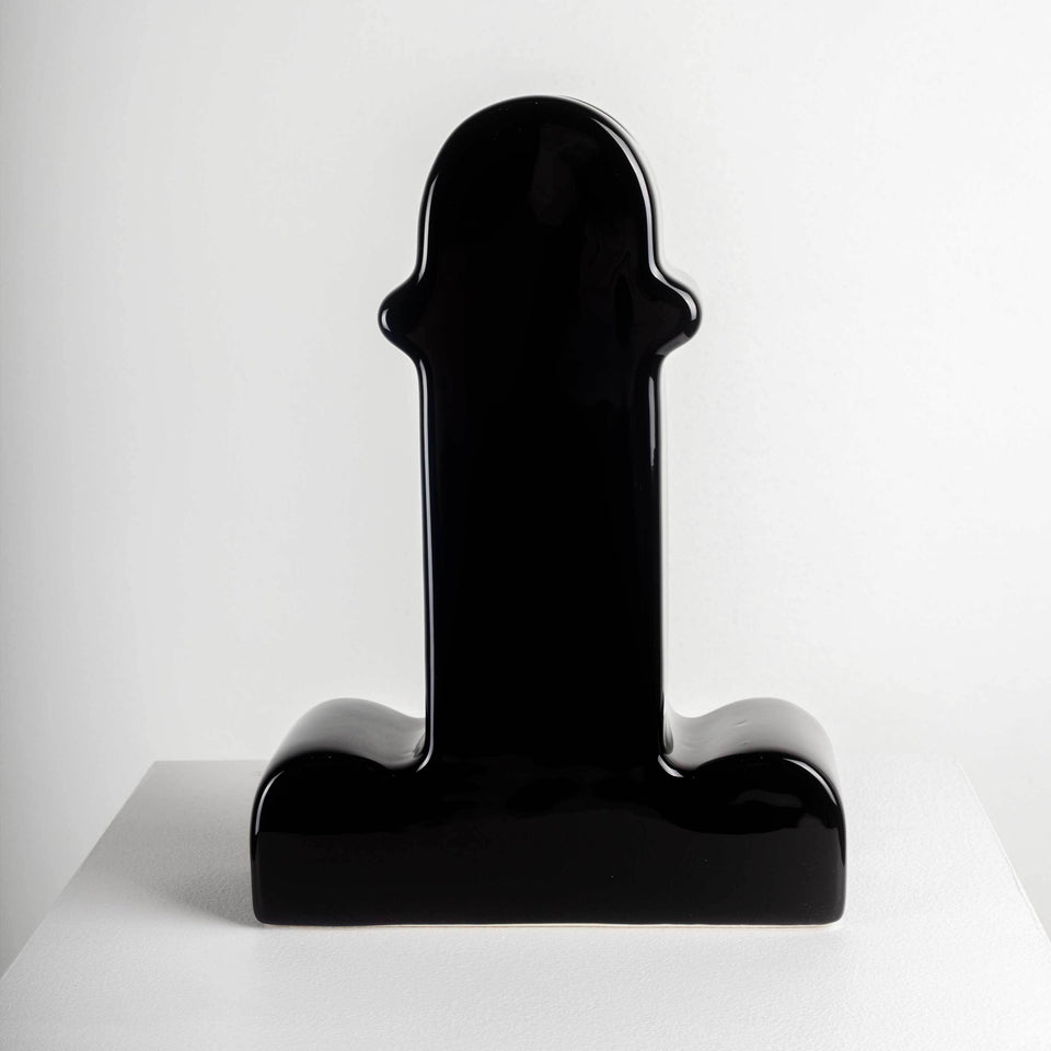 Black Shiva vase prototype by Ettore Sottsass.