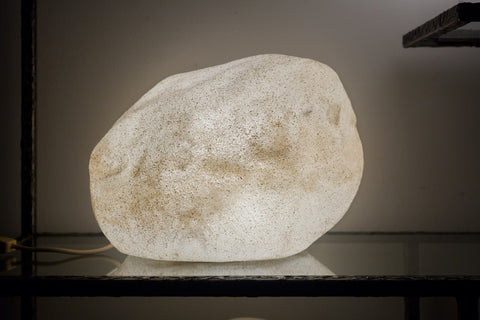 Large, luminescent rock lamp by Singleton, made in Italy in 1960s.
